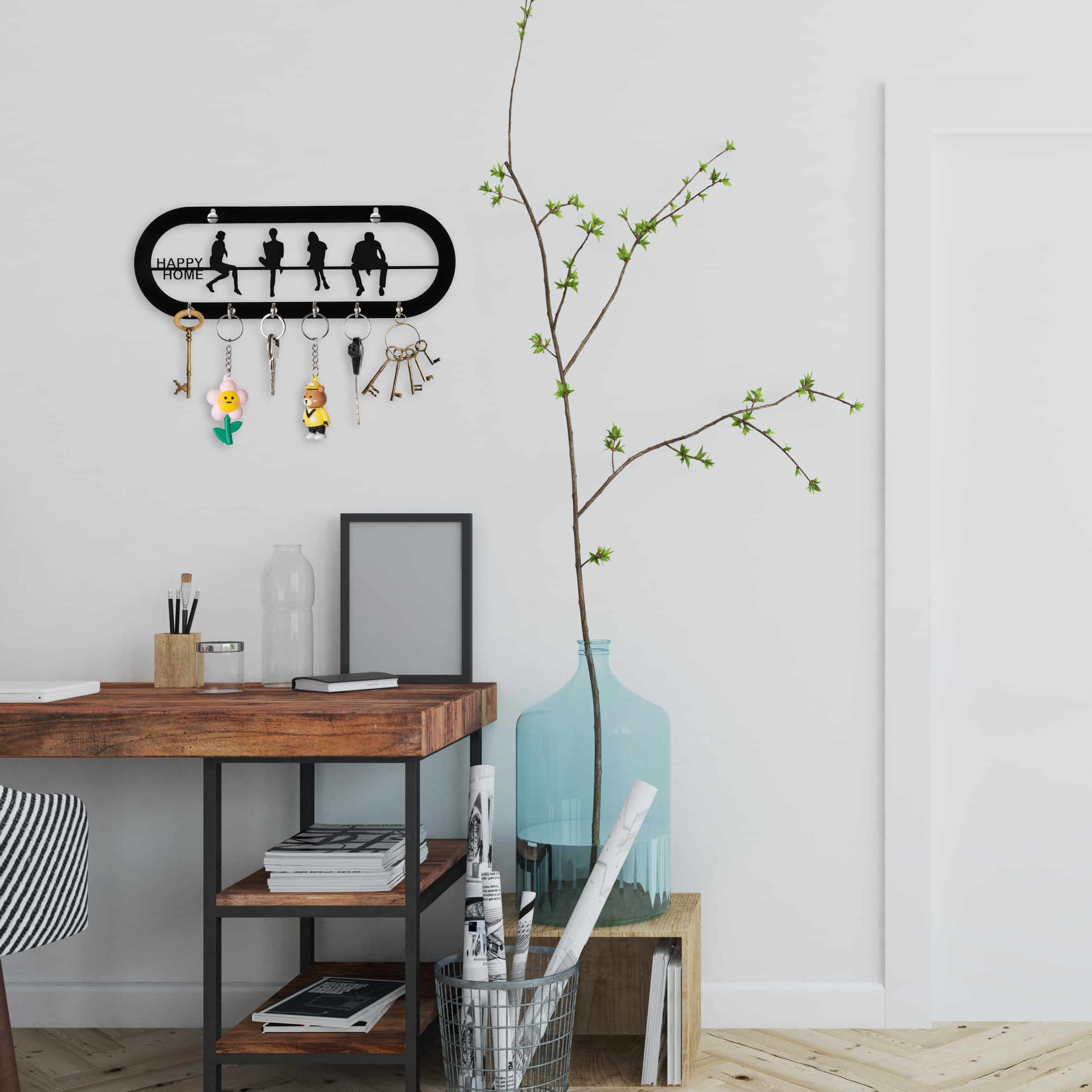 Black Acrylic Key Holder