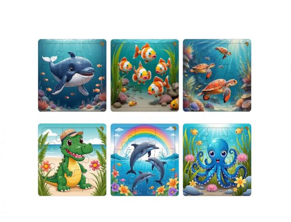 Combo pack for 6 sea animal