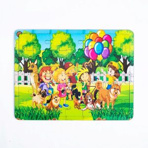 Kids Playing Balloon Jigsaw Puzzle