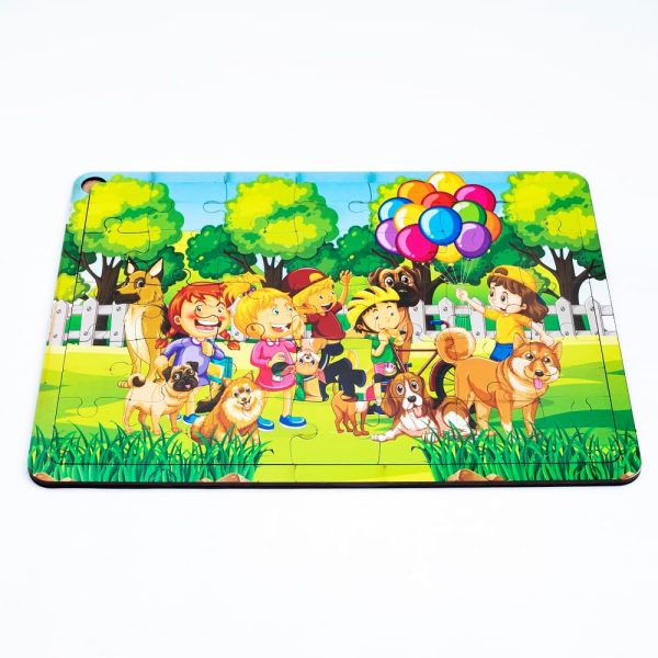 Kids Playing Balloon Jigsaw Puzzle