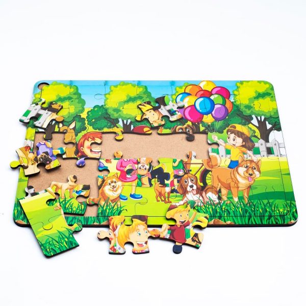 Kids Playing Balloon Jigsaw Puzzle